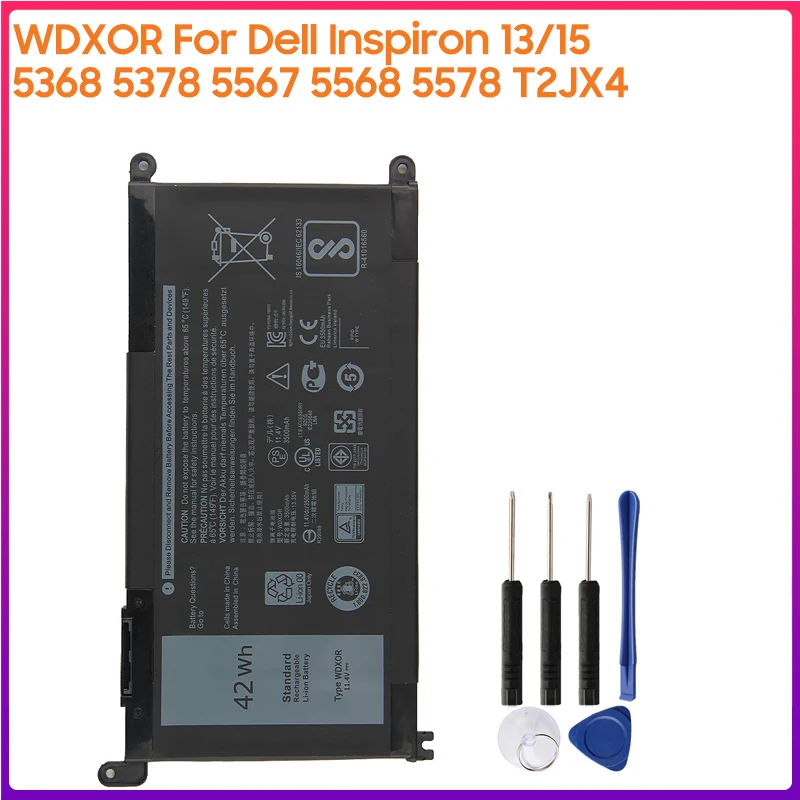 Original Laptop Battery WDX0R T2JX4 3CRH3 WDXOR For Dell Inspiron 13 5000 7368 5368 5378 14 7000 7460 5567 7560 15MF
Original Laptop Battery WDX0R T2JX4 3CRH3 WDXOR For Dell Inspiron 13 5000 7368 5368 5378 14 7000 7460 5567 7560 15MF