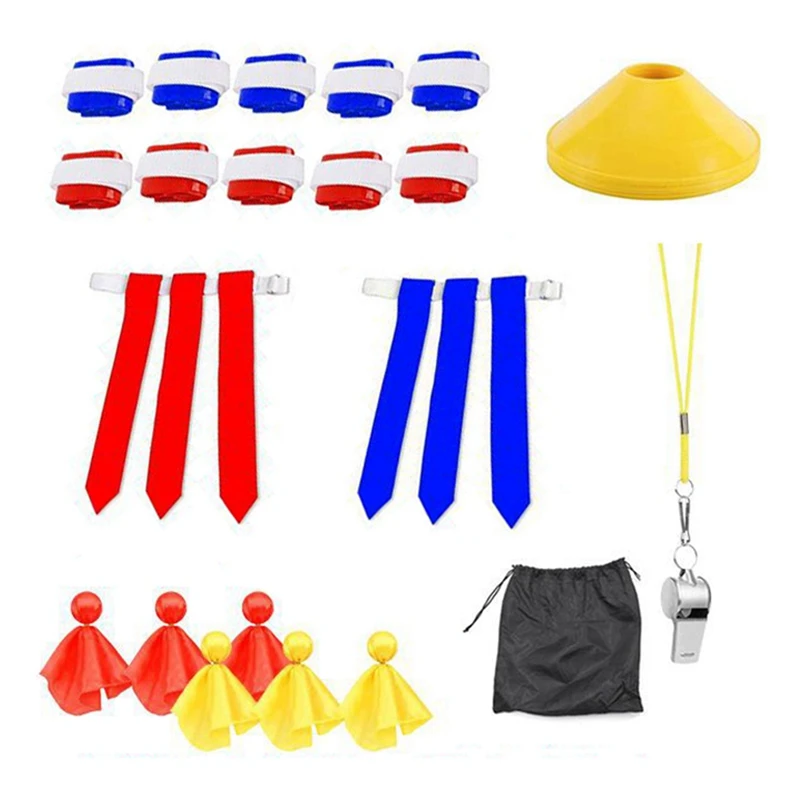 Flag Football Set 10Belts,30Flags,4Cones,6Penalty Tossing Flag,1 Whistles,Easy Tear Flag Belt For Teenager Flag Football
Flag Football Set 10Belts,30Flags,4Cones,6Penalty Tossing Flag,1 Whistles,Easy Tear Flag Belt For Teenager Flag Football