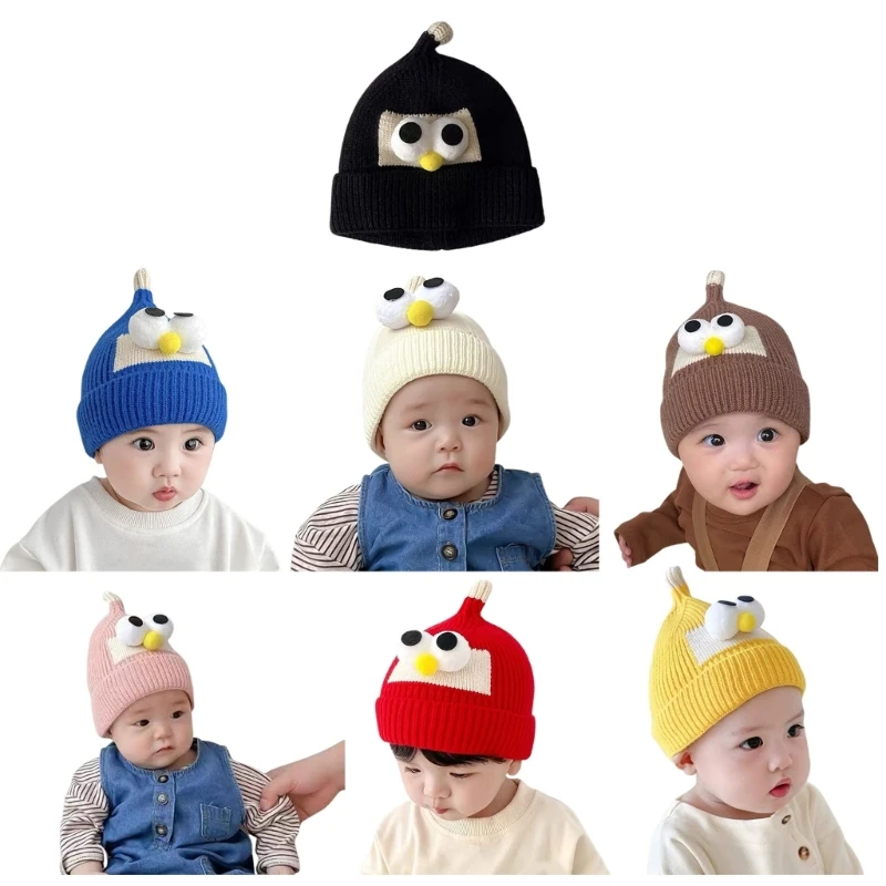 Baby Knitted Hat with Big Eyes, Soft and Warm Woolen Bonnet Infant Beanie Cap Windproof for Boys and Girls
Baby Knitted Hat with Big Eyes, Soft and Warm Woolen Bonnet Infant Beanie Cap Windproof for Boys and Girls