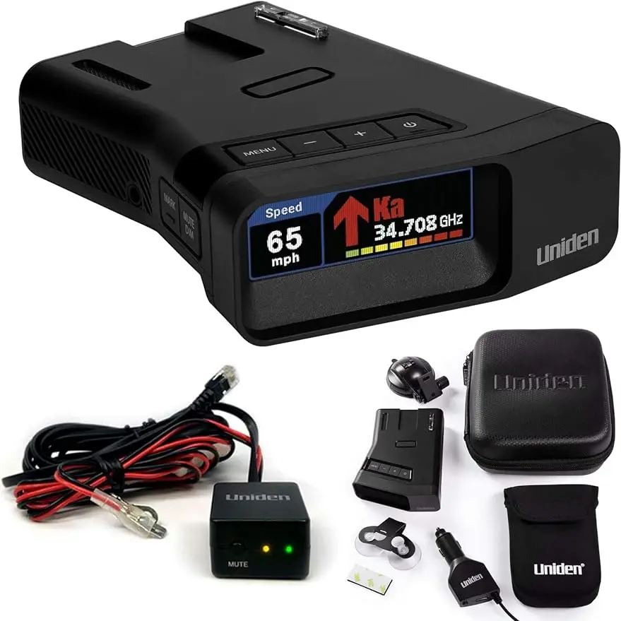 

Uniden R7 Extreme Long Range Laser/Radar Detector, Built-in GPS w/Real-Time Alerts, Dual-Antennas w/Directional Arrows, HDWKT