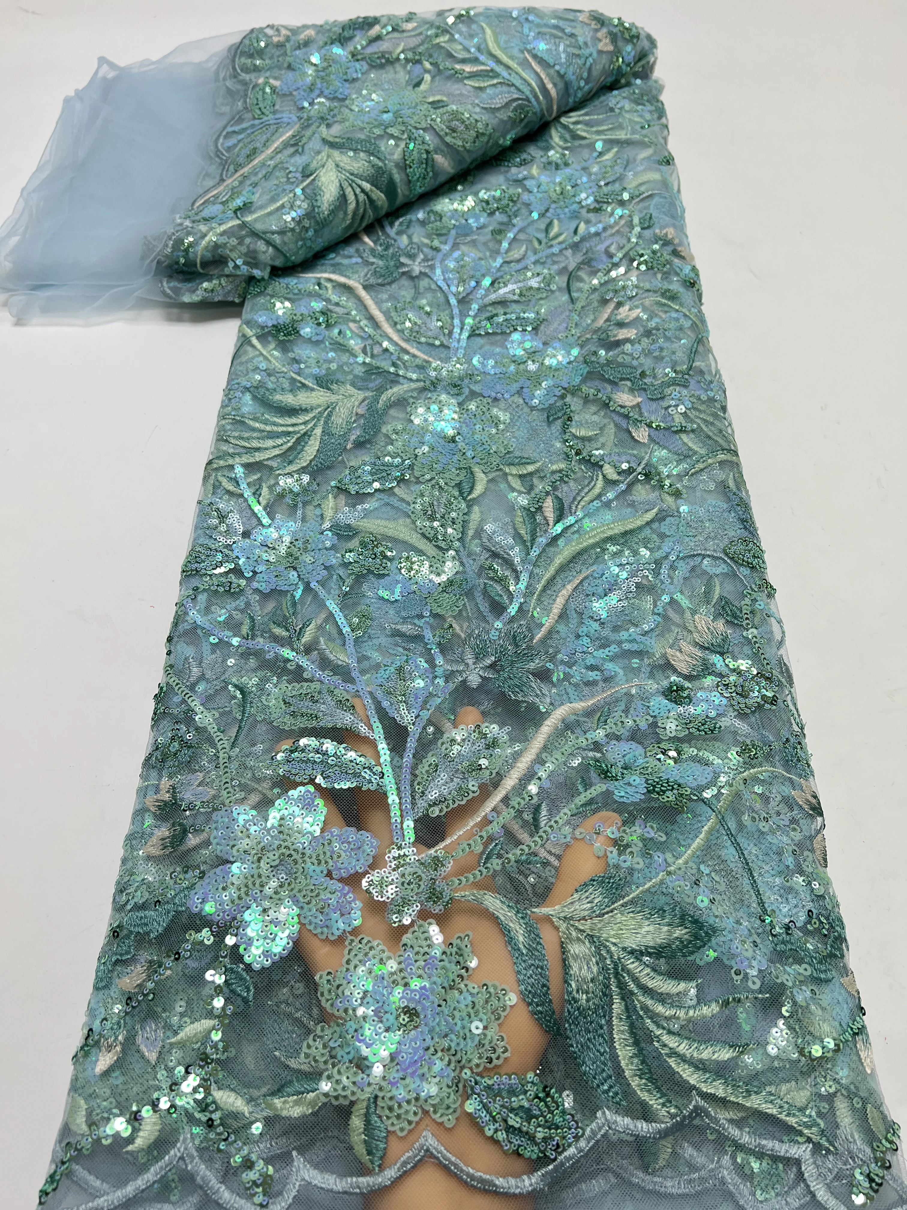 Latest Classic Hot Sales Superior Quality Elegant Embroidery Heavior Sequin Tulle Lace Fabric for Wedding Party Dress NN6358_R
Latest Classic Hot Sales Superior Quality Elegant Embroidery Heavior Sequin Tulle Lace Fabric for Wedding Party Dress NN6358_R