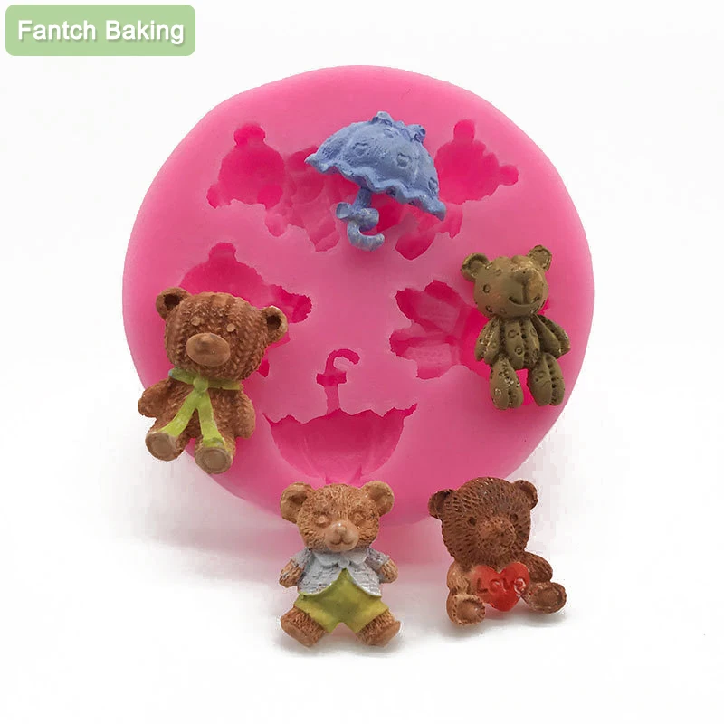 Cute Baby Bears Silicone Molds Polymer Clay Candy Chocolate Gumpaste Mold DIY Party Cupcake Topper Fondant Cake Decorating Tools
Cute Baby Bears Silicone Molds Polymer Clay Candy Chocolate Gumpaste Mold DIY Party Cupcake Topper Fondant Cake Decorating Tools