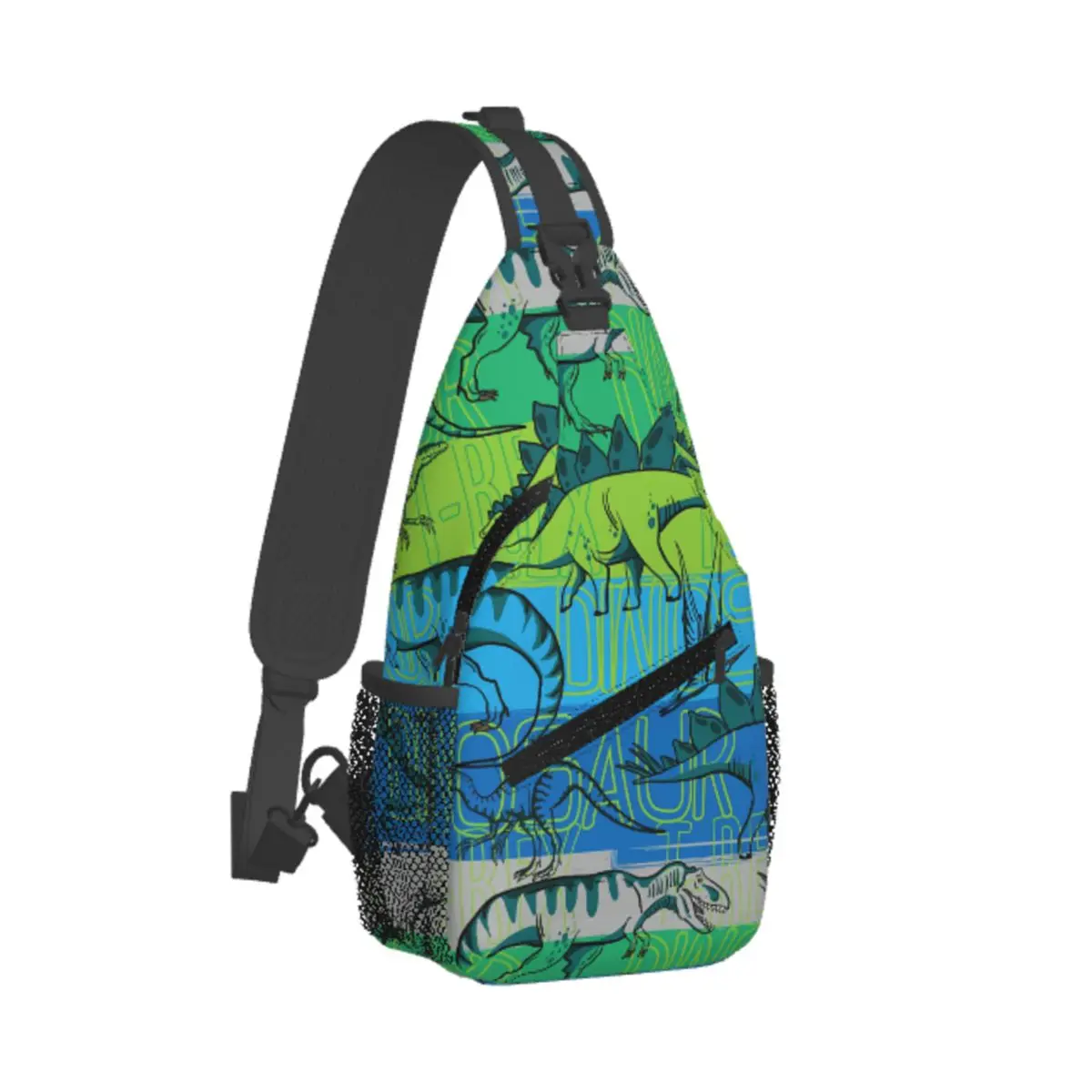

Dinosaur Crossbody Bag Sports Dino Pattern Chest Bag Unisex Women Man Fashion Shoulder Backpacks Travel