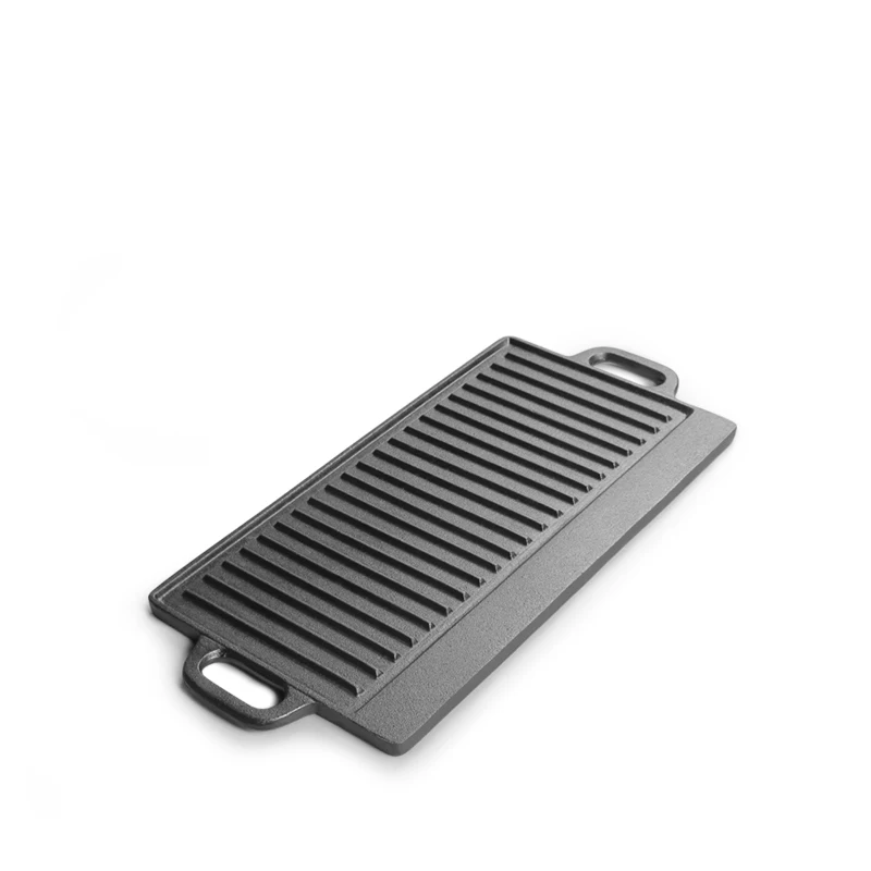 Baking Tray Rectangular Cast Iron Double Side Reversive Grill Outdoor Cookware Griddle Pan
Baking Tray Rectangular Cast Iron Double Side Reversive Grill Outdoor Cookware Griddle Pan