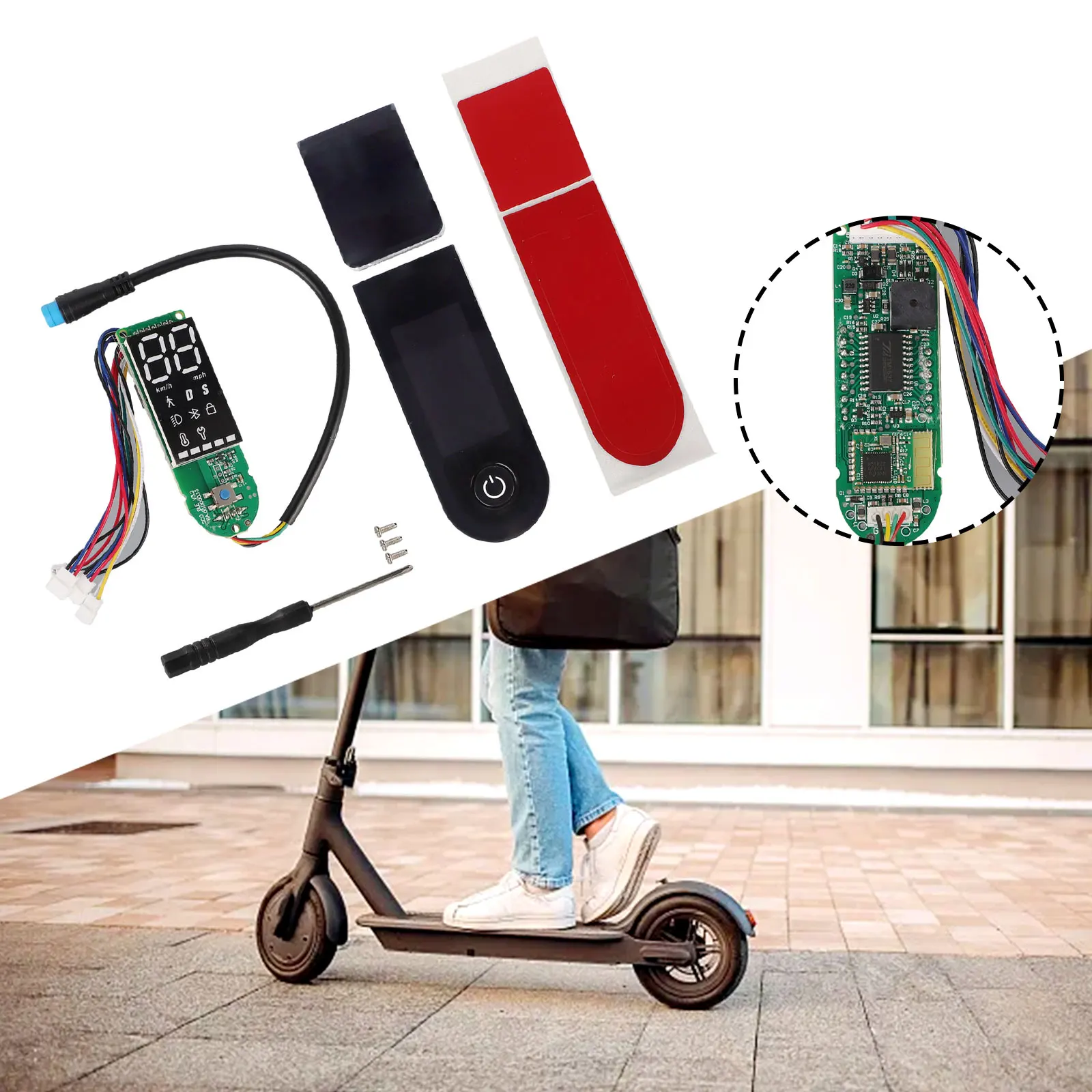 Durable Display Dashboard With Cover 1S Dashboard Display E-scooter Electric Scooter For -Xiaomi M365
Durable Display Dashboard With Cover 1S Dashboard Display E-scooter Electric Scooter For -Xiaomi M365