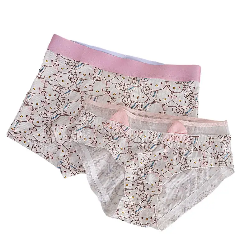 Kawaii Japanese Sexy Pure Desire Couple Underwear Cartoon Anime Hellokittys Comfortable Men's Women's Underwear with Fungus Edge
Kawaii Japanese Sexy Pure Desire Couple Underwear Cartoon Anime Hellokittys Comfortable Men's Women's Underwear with Fungus Edge