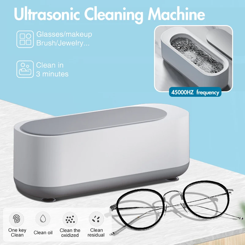 Portable Ultrasonic Cleaning Machine High Frequency Vibration Wash Cleaner For Jewelry Glasses Watch All-Purpose Cleaning Tools
Portable Ultrasonic Cleaning Machine High Frequency Vibration Wash Cleaner For Jewelry Glasses Watch All-Purpose Cleaning Tools