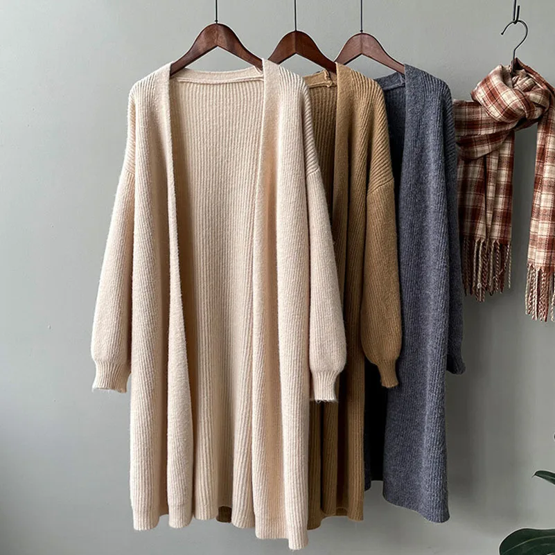 Women's Casual Lantern Sleeve Long Cardigan Jacket Spring Autumn Solid Color Long Sleeve Loose Knitted Outwear Lady Sweater Top
Women's Casual Lantern Sleeve Long Cardigan Jacket Spring Autumn Solid Color Long Sleeve Loose Knitted Outwear Lady Sweater Top