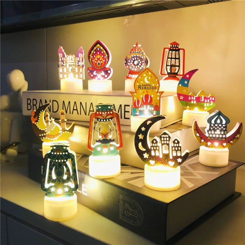 EID Mubarak Moon Castle Palace Lantern Ramadan Festival Candle with Lights Eid Al Adha Islam Muslim Party Decoration Supplies
EID Mubarak Moon Castle Palace Lantern Ramadan Festival Candle with Lights Eid Al Adha Islam Muslim Party Decoration Supplies