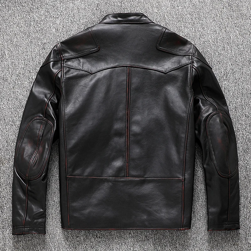 Genuine Vintage Leather Jacket Mens Spring Autumn Men Clothing Slim Horsehide Motorcycle Coats Fashion Jaqueta Masculino
Genuine Vintage Leather Jacket Mens Spring Autumn Men Clothing Slim Horsehide Motorcycle Coats Fashion Jaqueta Masculino
