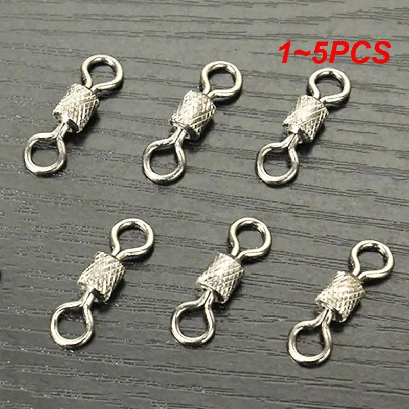 

1~5PCS pack Ball Bearing Swivels Snap Interlock Snap Solid Rings Rolling Carp Fishing Connector Ocean Boat Fish Hooks