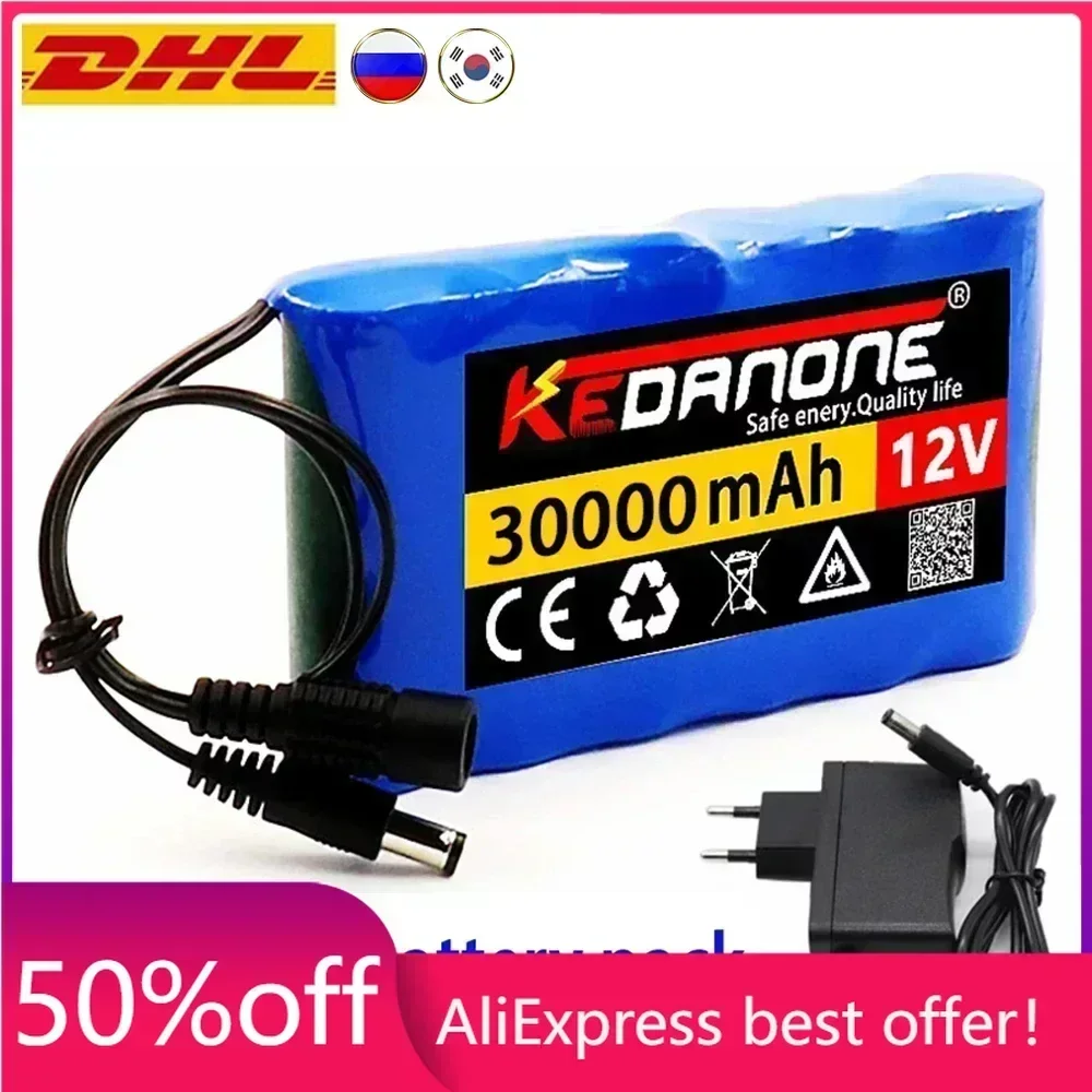 NEW Portable Super 12V 30000mah Battery Rechargeable Lithium Ion Battery Pack Capacity DC 12.6v 30Ah CCTV Cam Monitor + Charger
NEW Portable Super 12V 30000mah Battery Rechargeable Lithium Ion Battery Pack Capacity DC 12.6v 30Ah CCTV Cam Monitor + Charger