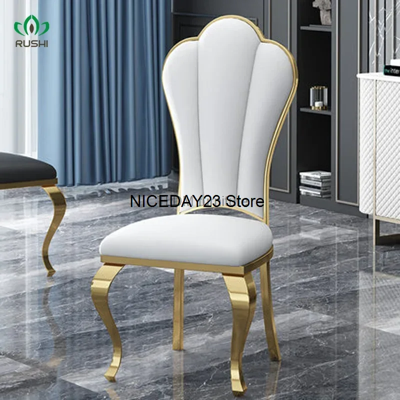 Stainless Steel Dining Chair Fashion Hotel Metal Dining Chairs Modern Home Light Luxury Negotiation Chair Living Room Furniture
Stainless Steel Dining Chair Fashion Hotel Metal Dining Chairs Modern Home Light Luxury Negotiation Chair Living Room Furniture