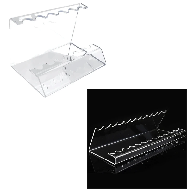 

H7EC Premium Clear 12 Slots Acrylic Pen Holder Stands Decorative Pen Holder Racks