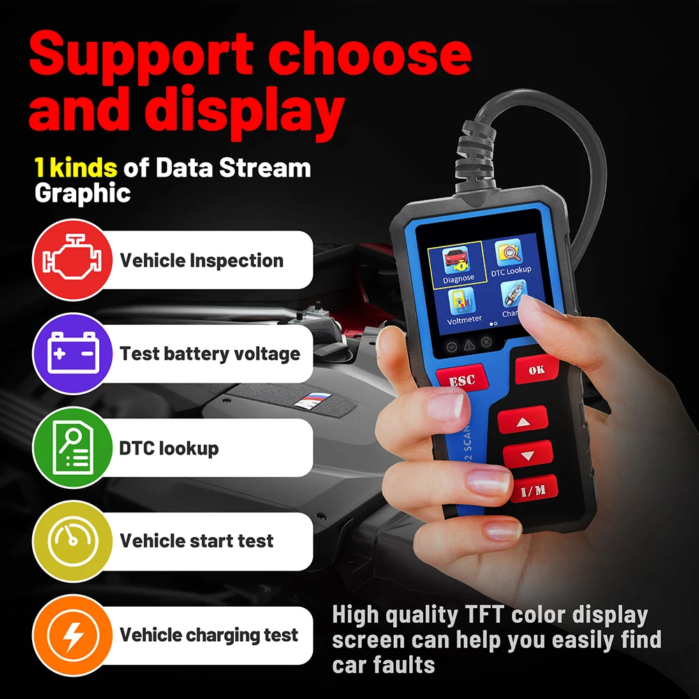 AT300 Car Diagnostic Tool OBD2 Scanner Diagnostic Tool Code Reader Engine OBDII Vehicle Tool for Checking Car Engine
AT300 Car Diagnostic Tool OBD2 Scanner Diagnostic Tool Code Reader Engine OBDII Vehicle Tool for Checking Car Engine