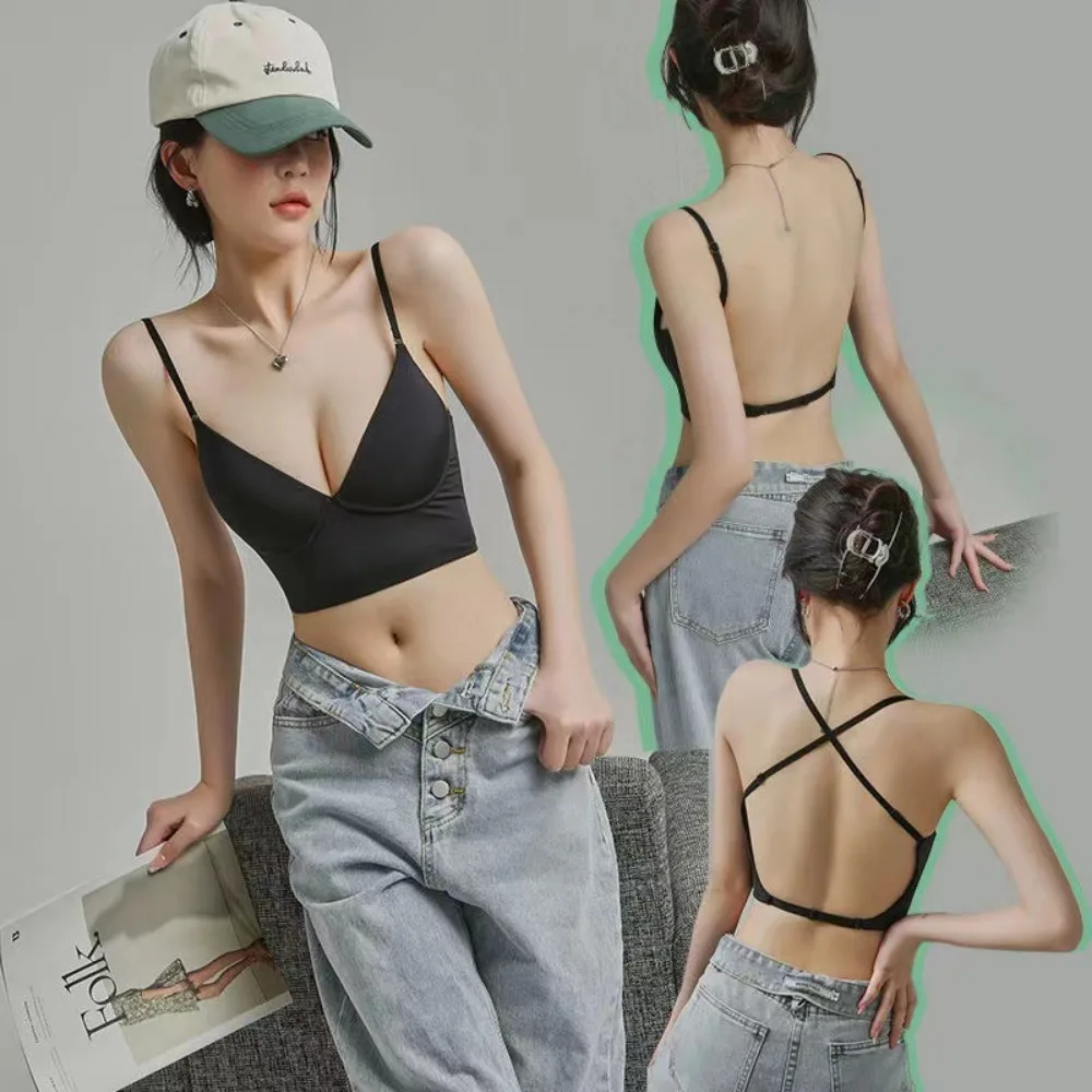Invisible Bra with Bare Open Back Sexy Women U Underwear Small Chest Pudh Up Gathered Lingerie Thin Vest Seamless Backless
Invisible Bra with Bare Open Back Sexy Women U Underwear Small Chest Pudh Up Gathered Lingerie Thin Vest Seamless Backless