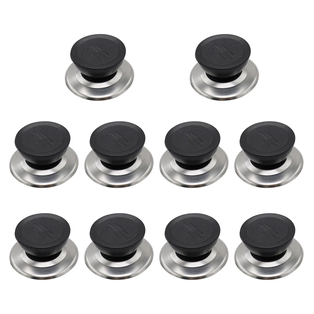 

Universal Fit Pot Lid Knob Black Cookware Covers Black Sleek Design Cookware Covers Stainless Steel Dishwasher Safe