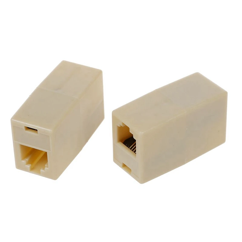 15 Pcs Beige Plastic RJ11 6P4C Female/Female Telephone Cable Inline Connector 
15 Pcs Beige Plastic RJ11 6P4C Female/Female Telephone Cable Inline Connector