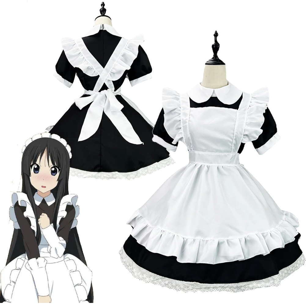 Anime K-ON Akiyama Mio Cosplay Costume Maid Dress Uniform Skirt Set Halloween Carnival Suit For Disguise Ladies Women Adult
Anime K-ON Akiyama Mio Cosplay Costume Maid Dress Uniform Skirt Set Halloween Carnival Suit For Disguise Ladies Women Adult