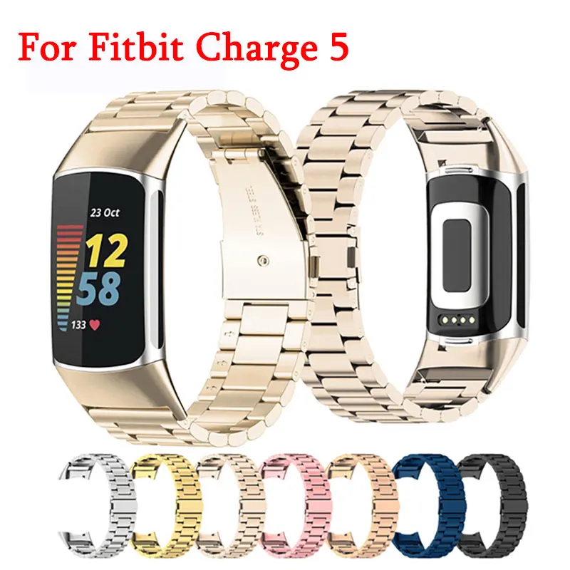 Stainless Steel Bracelet Strap For Fitbit Charge 5 Replace WatchBand Silver Rose Gold Pink Folding Buckle Belt Band Accessories 
Stainless Steel Bracelet Strap For Fitbit Charge 5 Replace WatchBand Silver Rose Gold Pink Folding Buckle Belt Band Accessories