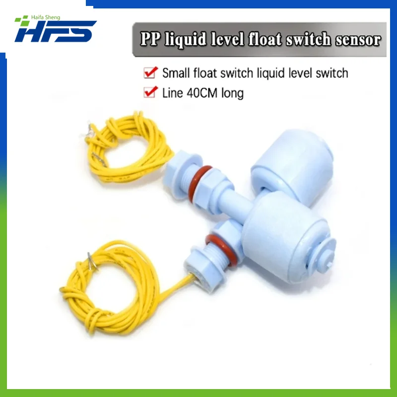 

52mm PP Liquid Water Level Sensor Horizontal Float Switch Down