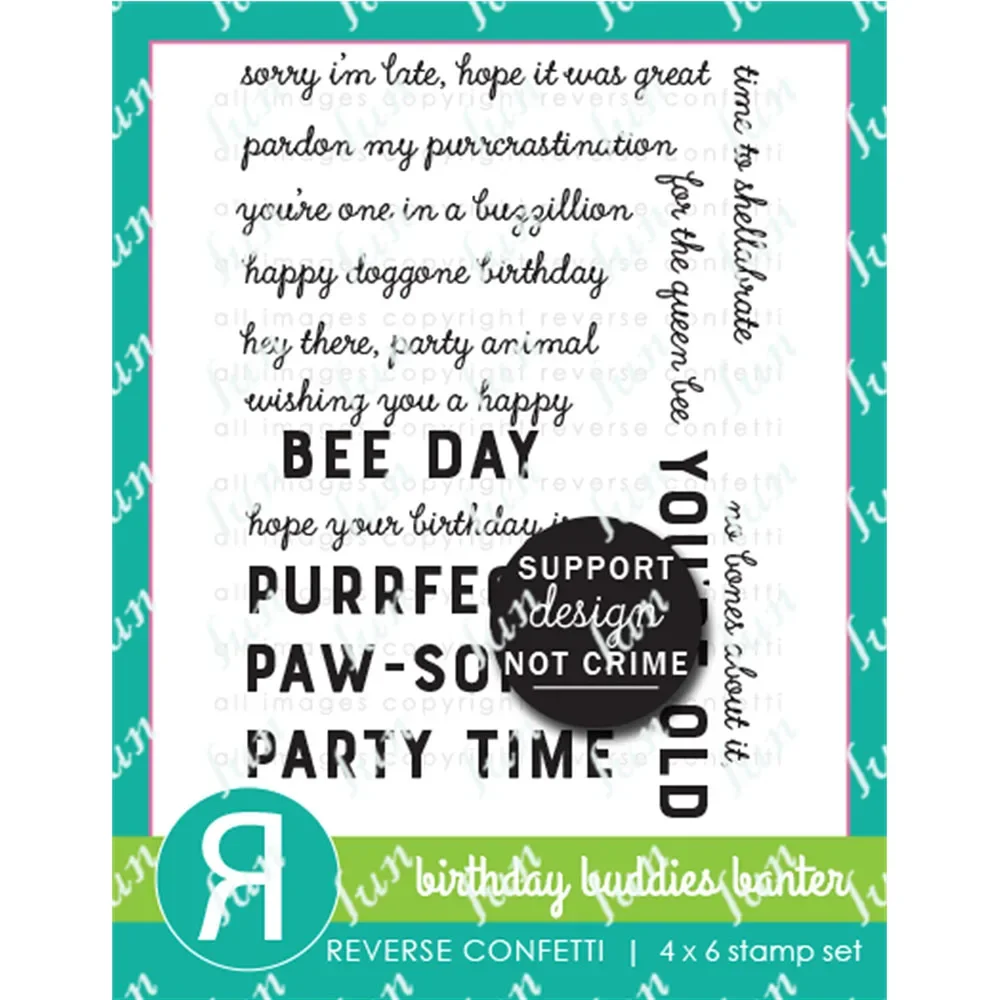 Birthday Buddies Banter Clear Silicone Stamps for DIY Scrapbooking Paper Crafts Stencils Making Photo Album Handmade Decor Molds
Birthday Buddies Banter Clear Silicone Stamps for DIY Scrapbooking Paper Crafts Stencils Making Photo Album Handmade Decor Molds