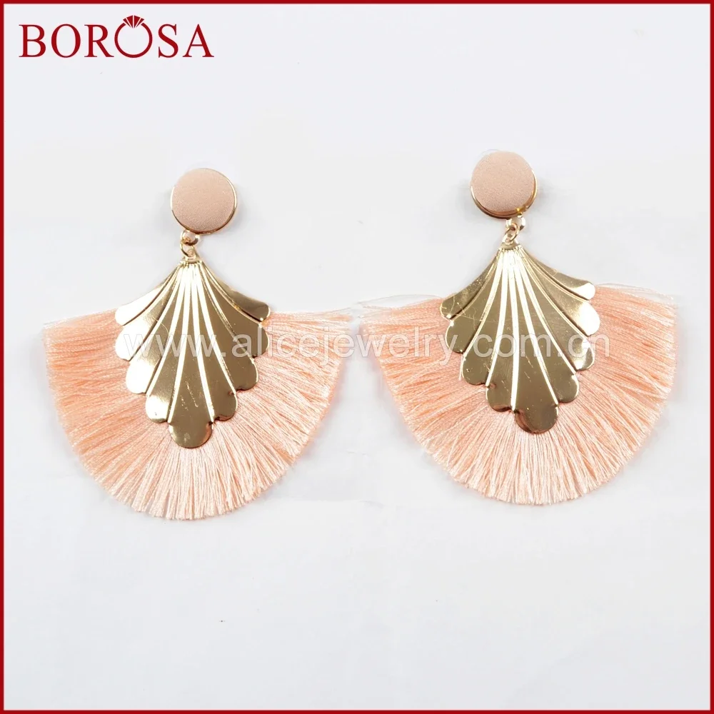 BOROSA 2pairs Big Tassel Drop Earring Fringe Handmade Colorful Bohemia Dangle Earrings for Lovely Women Lady Female Jewelry
BOROSA 2pairs Big Tassel Drop Earring Fringe Handmade Colorful Bohemia Dangle Earrings for Lovely Women Lady Female Jewelry
