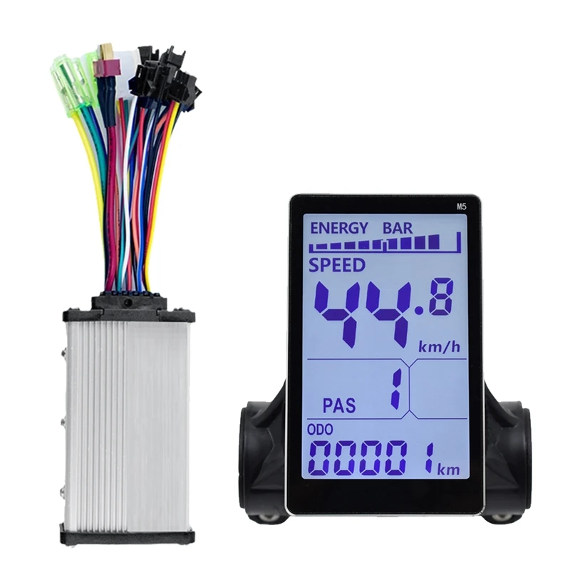

M5 Electric Bike LCD Display Meter +36V 350W Sine Wave Controller E Scooter LCD Panel Screen Fit For Mountain Electric Bike