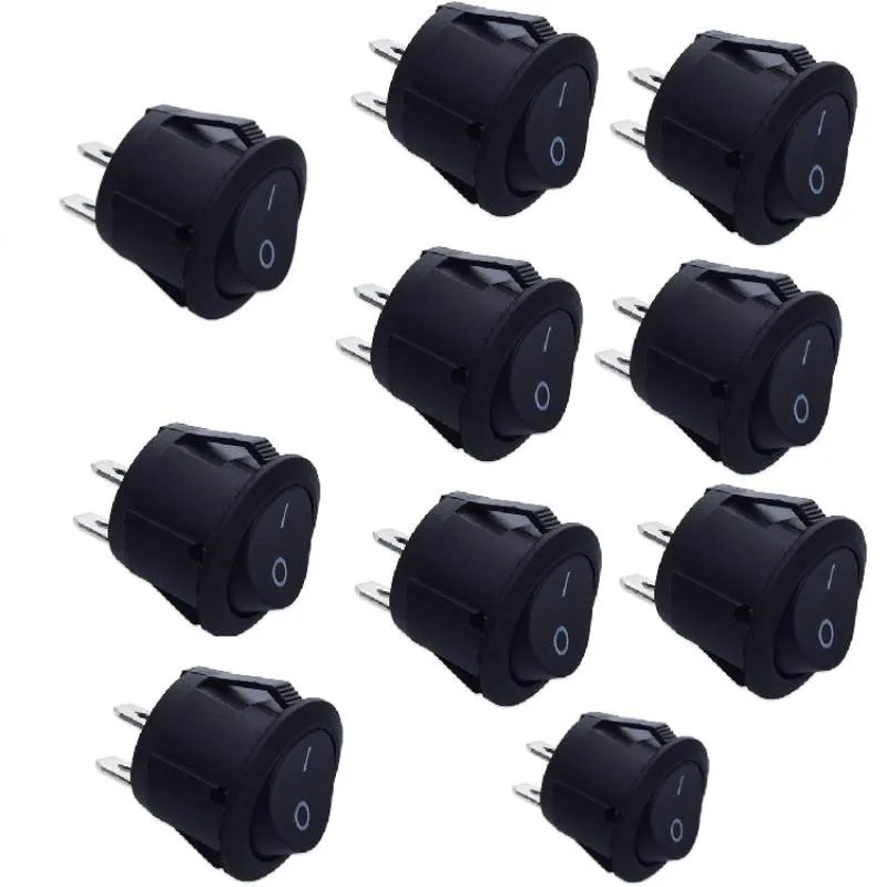 10 PCS Car Rocker Switches 12v Round Rocker Switch ON/OFF 2 Pin SPST Camper Van Caravan Motorhome Interior Replacement Parts
10 PCS Car Rocker Switches 12v Round Rocker Switch ON/OFF 2 Pin SPST Camper Van Caravan Motorhome Interior Replacement Parts