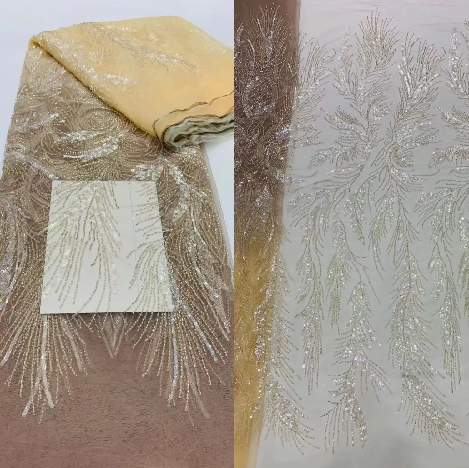African Lace Fabric ZH-1202783 High Quality Luxury Sequins and beads Net Embroidery Nigerian Wedding Material French Lace
African Lace Fabric ZH-1202783 High Quality Luxury Sequins and beads Net Embroidery Nigerian Wedding Material French Lace