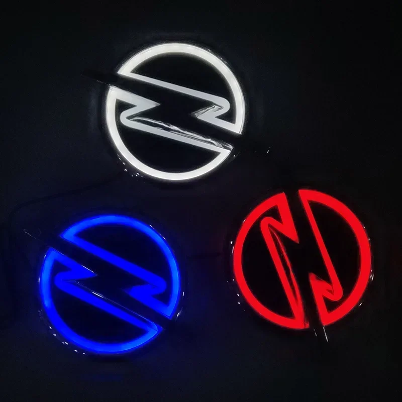 

1pcs 13.3 X 10.1cm 5D Logo Light LED Rear Sticker Emblem Light For OPEL Corsa Astra Zafira Vectra Antara Mokka Car Trunk Sticker