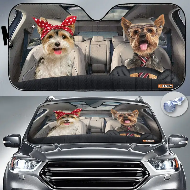 Yorkshire Couple Car Sunshade, Yorkshire Car Sun Shade, Car Windshield SunShade, Car Decoration, Car
Yorkshire Couple Car Sunshade, Yorkshire Car Sun Shade, Car Windshield SunShade, Car Decoration, Car