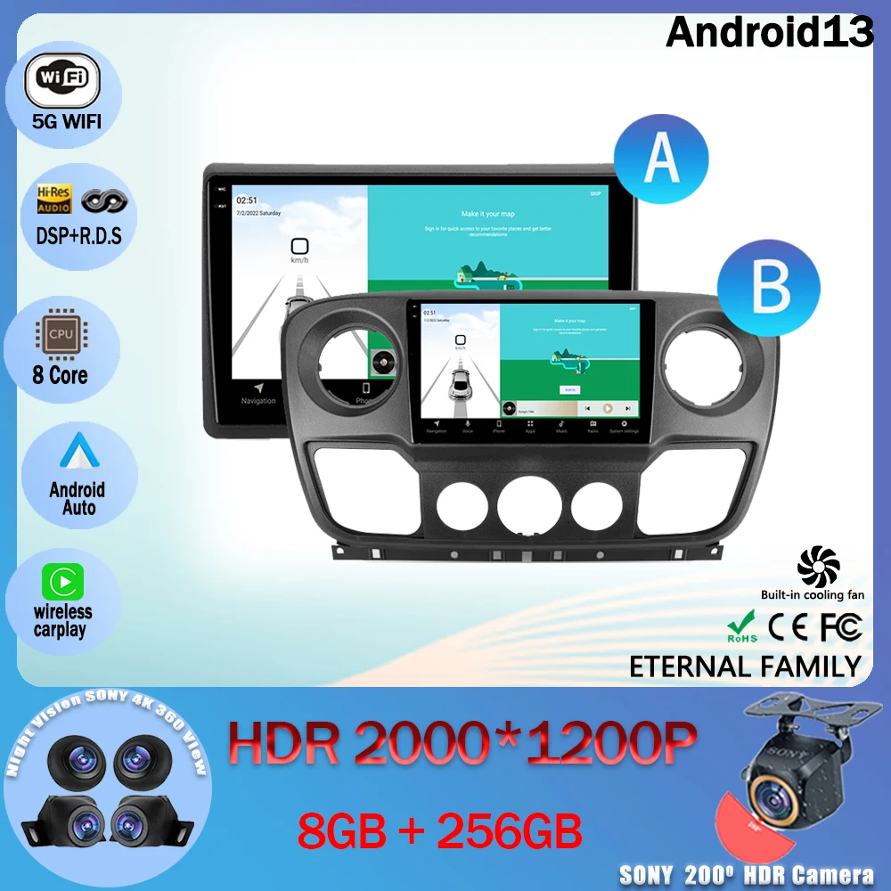 Автомобильный видеоплеер Touch GPS Navigati для Renault Master 2010 - 2019 для Nissan NV400 2010 - 2020 для Opel Movano 2 2010 - 201 BT
Автомобильный видеоплеер Touch GPS Navigati для Renault Master 2010 - 2019 для Nissan NV400 2010 - 2020 для Opel Movano 2 2010 - 201 BT