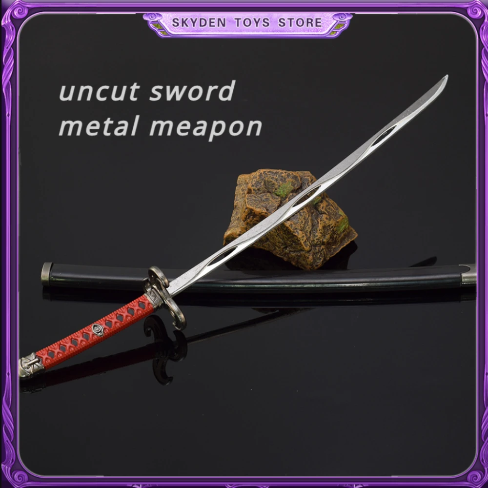 The Hyrule Game Weapon 26cm Windcleaver Uncut Katana Anime Master Sword Metal Weapon Sword Model Ornament Crafts Gift Toys Kid
The Hyrule Game Weapon 26cm Windcleaver Uncut Katana Anime Master Sword Metal Weapon Sword Model Ornament Crafts Gift Toys Kid
