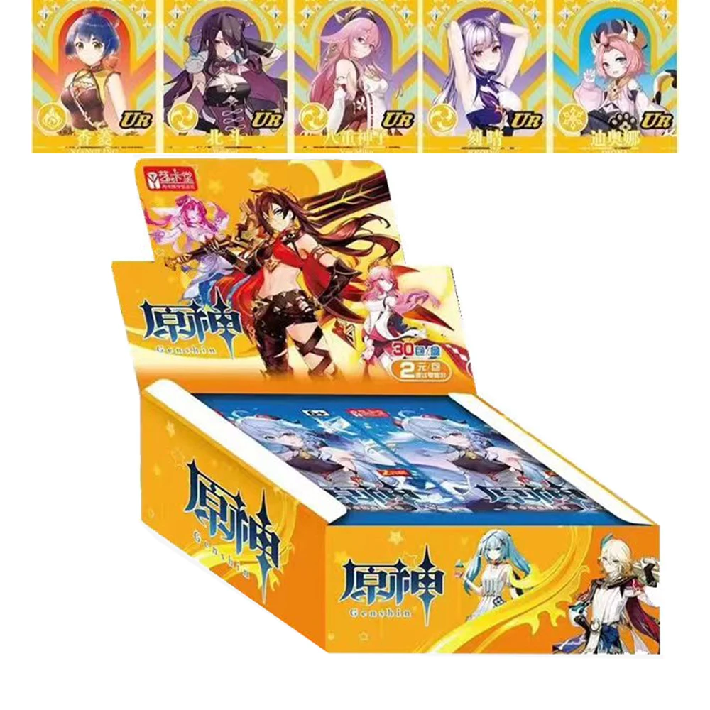 Новые Аниме-карты Genshin Impact, игры TCG, коллекционные карты Lumine Box, игры, редкие SSD, SR-карты, игрушки, подарки на день рождения
Новые Аниме-карты Genshin Impact, игры TCG, коллекционные карты Lumine Box, игры, редкие SSD, SR-карты, игрушки, подарки на день рождения