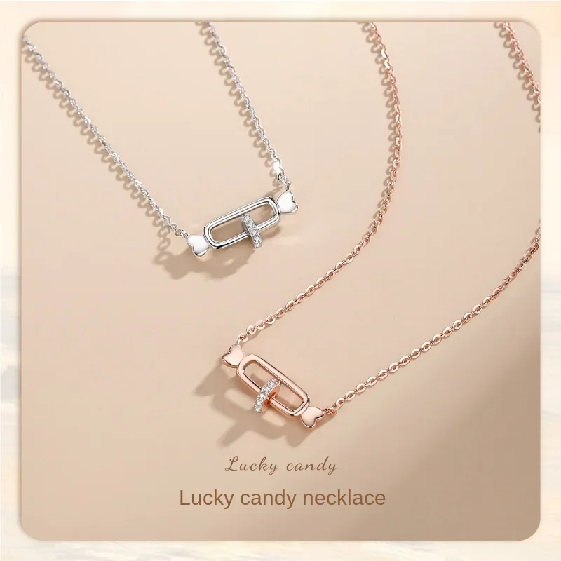 S925 Sterling Silver Lucky Pendant Hot Selling Items Girl Candy Necklace Light Luxury Niche Lovely Clavicular Chain Jewelry Gift
S925 Sterling Silver Lucky Pendant Hot Selling Items Girl Candy Necklace Light Luxury Niche Lovely Clavicular Chain Jewelry Gift