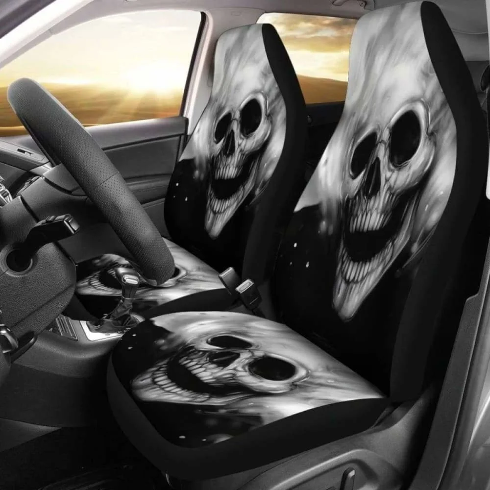 Set Of 2 Pcs Skull Gothic Horror Grim Reaper Halloween Skull Car Seat Covers Pack of 2 Universal Front Seat Protective Cover
Set Of 2 Pcs Skull Gothic Horror Grim Reaper Halloween Skull Car Seat Covers Pack of 2 Universal Front Seat Protective Cover