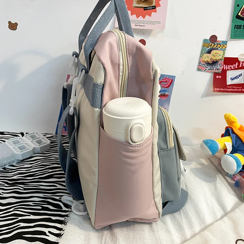 Fashion Women Cute Cow Backpack Female High Student College Schoolbag