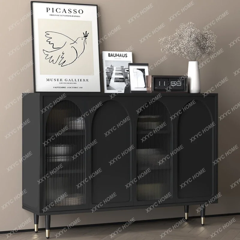 Sideboard Cabinet Modern Minimalist Storage Cabinet Living Room Tea and Wine Hallway Wind Black Cabinet
Sideboard Cabinet Modern Minimalist Storage Cabinet Living Room Tea and Wine Hallway Wind Black Cabinet