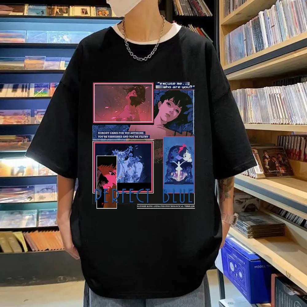 Japan Anime Perfect Blue Girl T Shirt Manga Mima Kirigoe Print T Shirts High Street Fashion Oversized T-shirts Unisex Streetwear
Japan Anime Perfect Blue Girl T Shirt Manga Mima Kirigoe Print T Shirts High Street Fashion Oversized T-shirts Unisex Streetwear