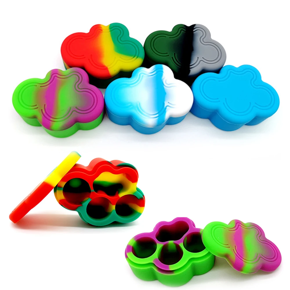 40Pcs Cloud Shape Jar Silicone 22ml Non-stick Cream Jars Multiple Container Storage Box Smoking Accessories Makeup Case Cosmetic
40Pcs Cloud Shape Jar Silicone 22ml Non-stick Cream Jars Multiple Container Storage Box Smoking Accessories Makeup Case Cosmetic