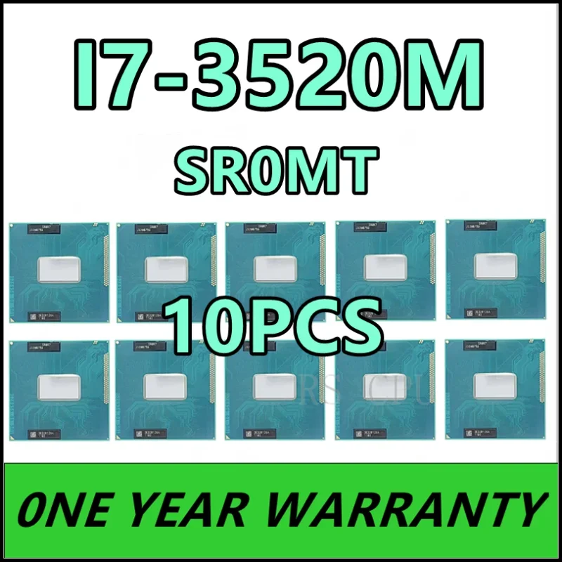 10pcs i7-3520M i7 3520M SR0MT 2.9 GHz Dual-Core Quad-Thread CPU Processor 4M 35W Socket G2 / rPGA988B
10pcs i7-3520M i7 3520M SR0MT 2.9 GHz Dual-Core Quad-Thread CPU Processor 4M 35W Socket G2 / rPGA988B