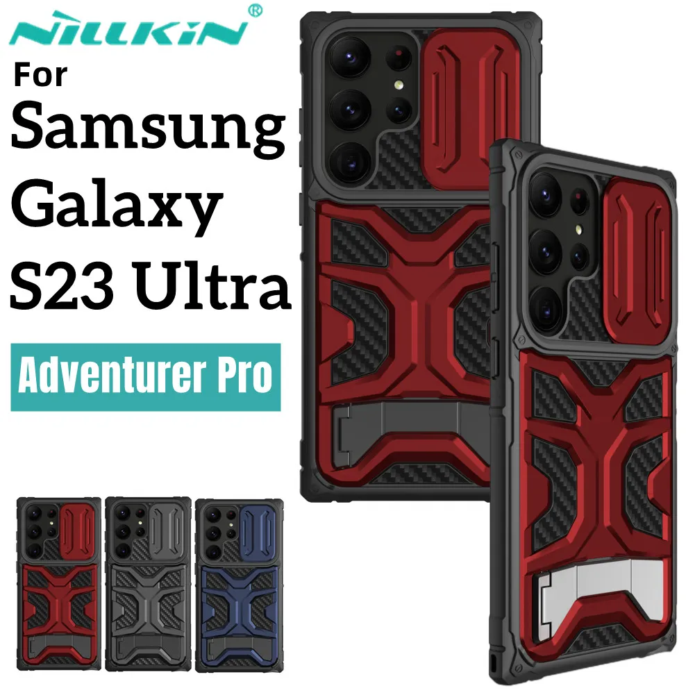For Samsung Galaxy S23 Ultra 5G Case NILLKIN Adventurer Pro Case Slide Lens Privacy Back Protector Cover For Samsung S23 Ultra
For Samsung Galaxy S23 Ultra 5G Case NILLKIN Adventurer Pro Case Slide Lens Privacy Back Protector Cover For Samsung S23 Ultra