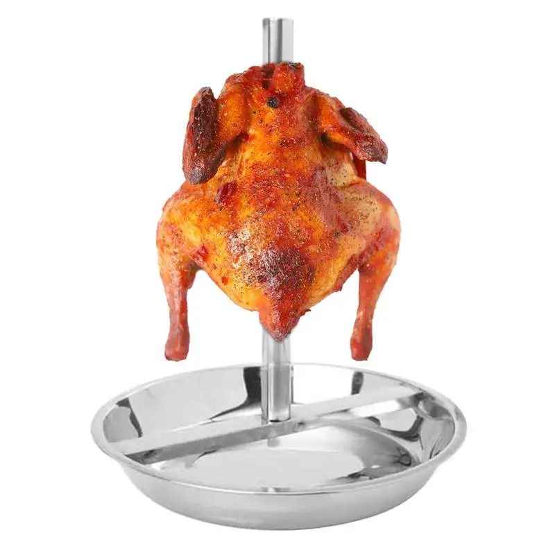 

Barbecue Roasting Grilling Rack Stainless Steel Turkey Chicken Roaster Holder Non-Stick Beer Can Chicken Stand BBQ Grill Tools