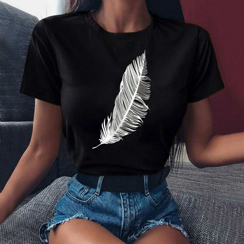 Maycaur Women Lady Cartoon Feather Cute Printing T Shirts Fashion 90s Trend Tshirt Shirt Clothes Top Womens Graphic T-shirt Tops
Maycaur Women Lady Cartoon Feather Cute Printing T Shirts Fashion 90s Trend Tshirt Shirt Clothes Top Womens Graphic T-shirt Tops