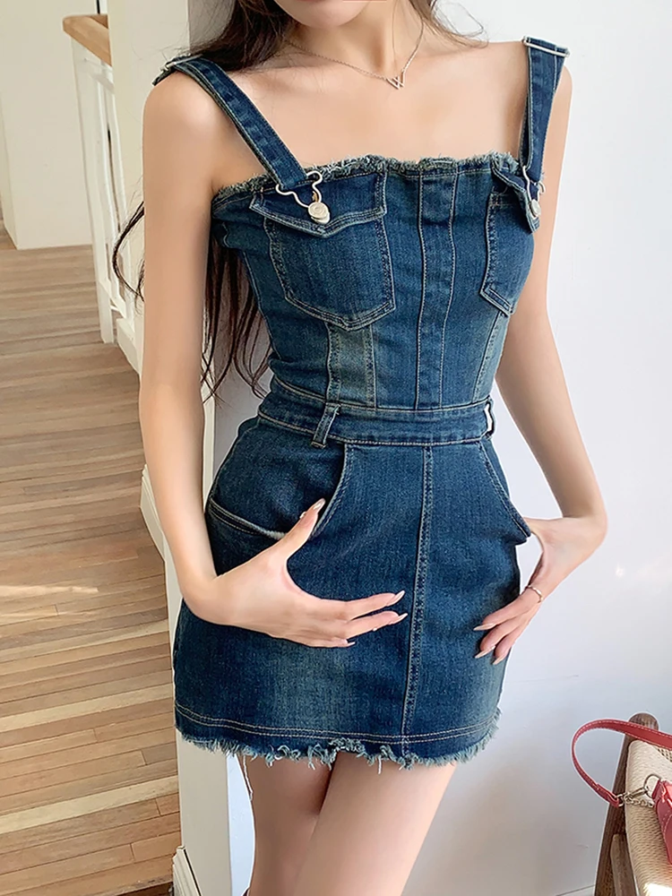 New Fashion Summer Casual Denim Short Dress Female 2023 Vintage Ladies Sexy Spaghetti Strap Bodycon Party Dresses Vestidos
New Fashion Summer Casual Denim Short Dress Female 2023 Vintage Ladies Sexy Spaghetti Strap Bodycon Party Dresses Vestidos