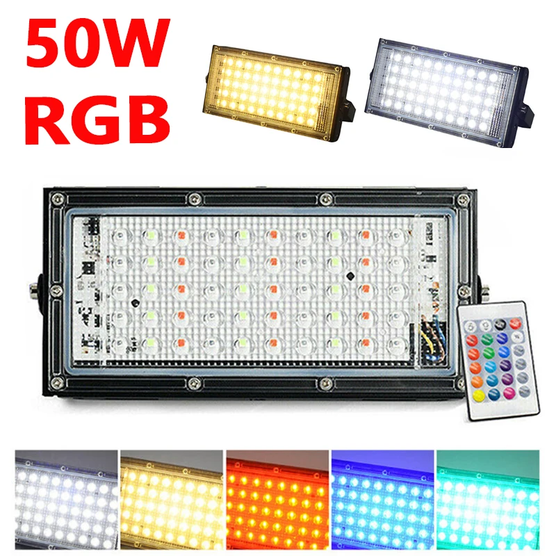 Outdoor Lighting Searchlight 50W AC220V Floodlight White Warm White RGB Outdoor Spotlight Waterproof Street Lamp Garden Lighting
Outdoor Lighting Searchlight 50W AC220V Floodlight White Warm White RGB Outdoor Spotlight Waterproof Street Lamp Garden Lighting