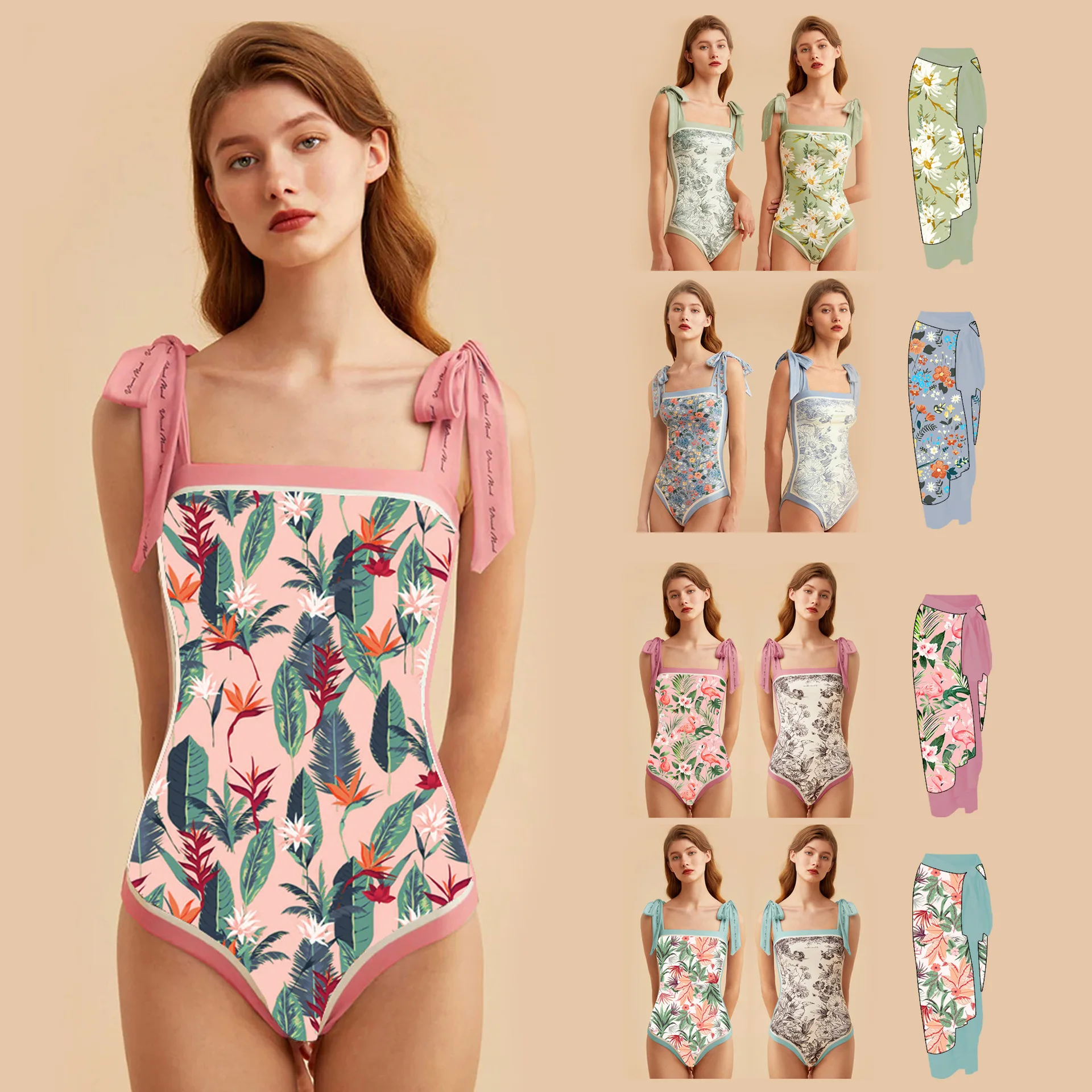 2023 summer new vintage French women's double-face swimsuit customized printed one-piece swimsuit
2023 summer new vintage French women's double-face swimsuit customized printed one-piece swimsuit