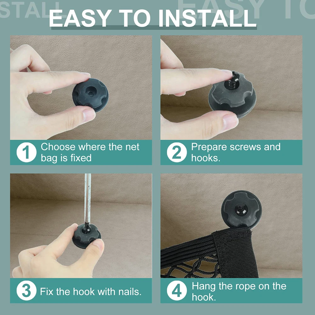 Durable Storage Net Pocket With Screws 25*60CM 2pcs Accessories Black Boat Car Cargo Net Fittings Organizer Parts 
Durable Storage Net Pocket With Screws 25*60CM 2pcs Accessories Black Boat Car Cargo Net Fittings Organizer Parts