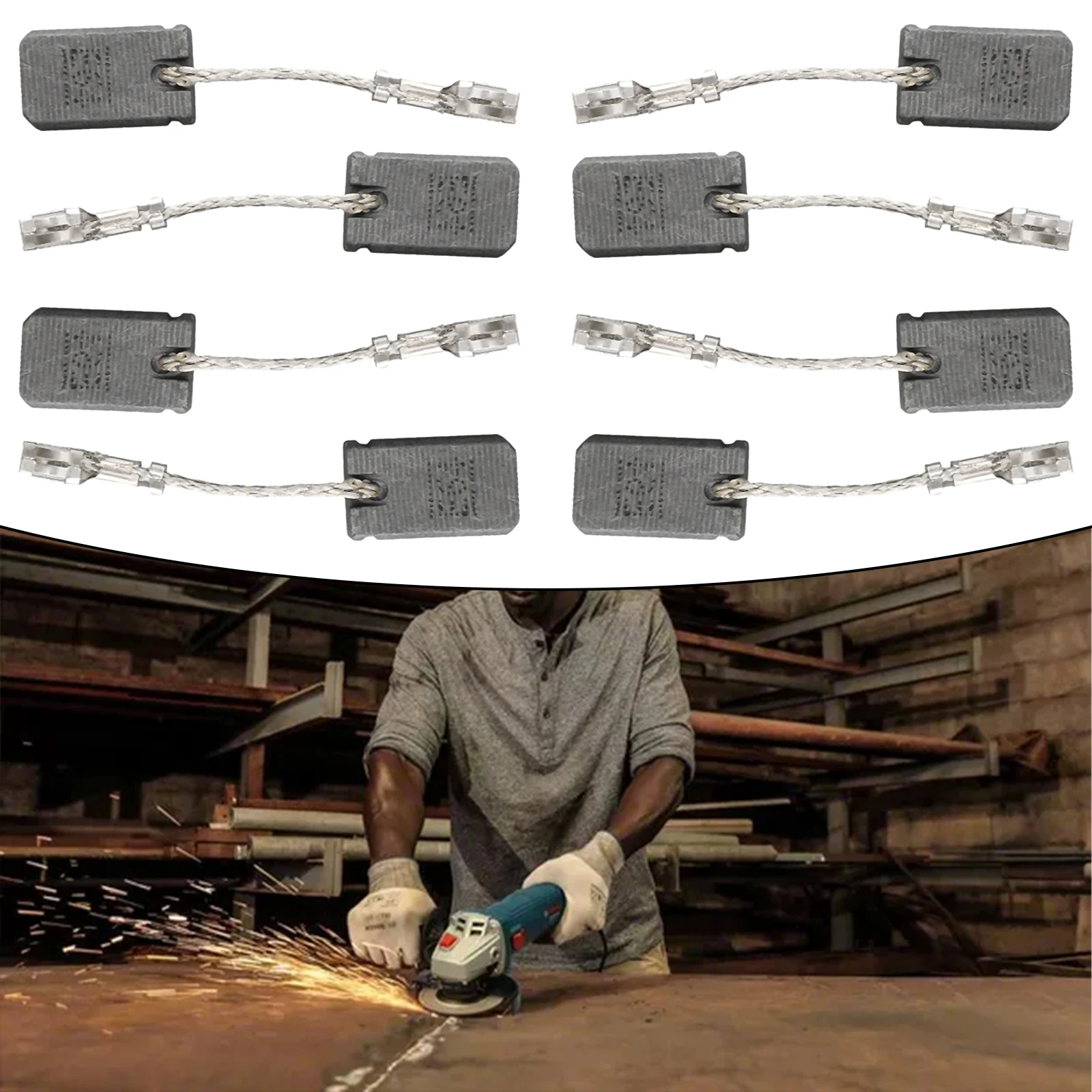 6Pcs Carbon Brushes For Bosch GWS 1000 1100 1400 10 11 14 15-125 Repair Intermittent Motors Durable Accessories 5*10*17mm
6Pcs Carbon Brushes For Bosch GWS 1000 1100 1400 10 11 14 15-125 Repair Intermittent Motors Durable Accessories 5*10*17mm